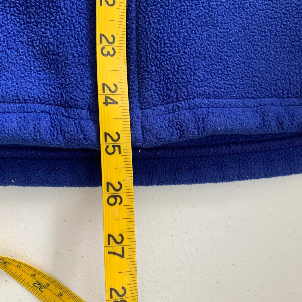 The North Face  Women's Full Zip Fleece Vest L Blue Gray Zip Pockets Warm - Picture 10 of 16